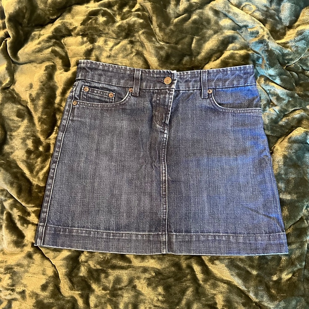J. Crew women’s Mini Skirt dark denim size 28